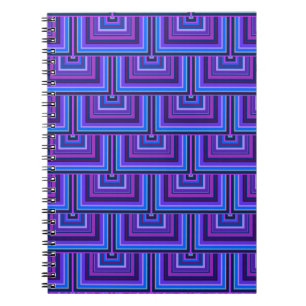 Cuaderno Blue and purple square scales