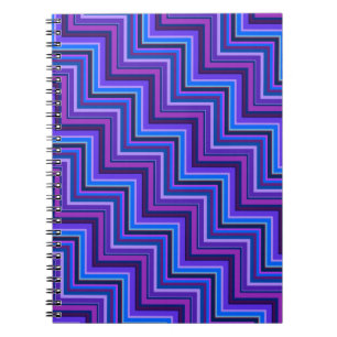 Cuaderno Blue and purple stripes stairs