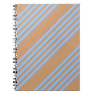 Cuaderno Blue and tan five stripe pattern