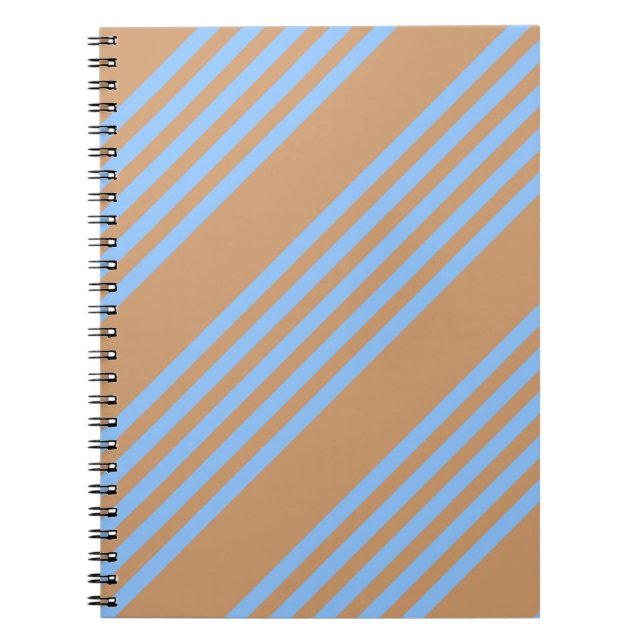 Cuaderno Blue and tan five stripe pattern (Frente)