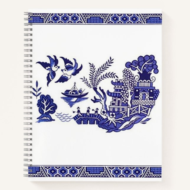 Cuaderno Blue and White China Blue Willow Sketchbook (Anverso)