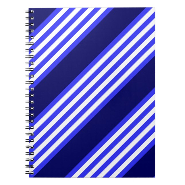 Cuaderno Blue and white five stripes pattern (Frente)