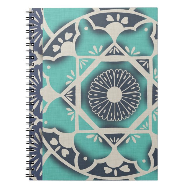 Cuaderno Blue Batik Tile II (Frente)