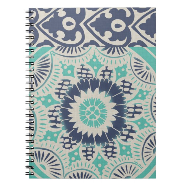 Cuaderno Blue Batik Tile III (Frente)