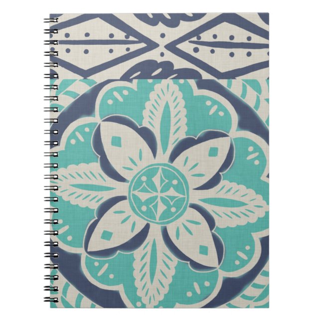 Cuaderno Blue Batik Tile IV (Frente)