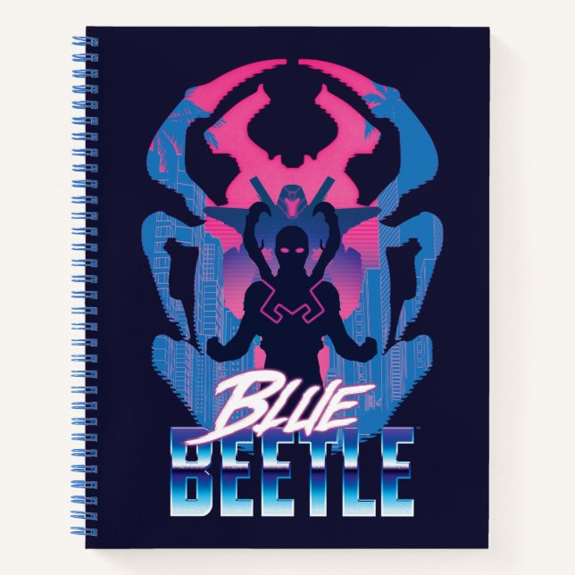 Cuaderno Blue Beetle Retrowave vs Graphic (Anverso)