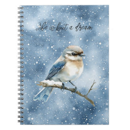 Cuaderno Blue Bird on a Tree Branch