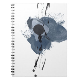 Cuaderno Blue & Black Splash II   Blue Black Paint Splash