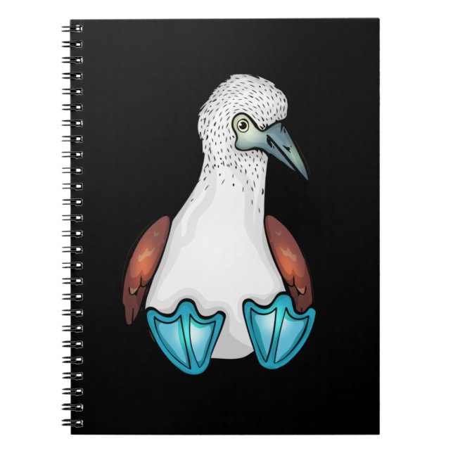 Cuaderno Blue Bobby Cute Bird Gift Sea Bird Fooby (Frente)
