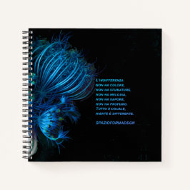 Cuaderno "Blue broken heart in black II " & Indifferenza