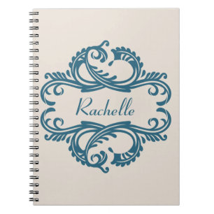Cuaderno Blue Chic Damask Notebook