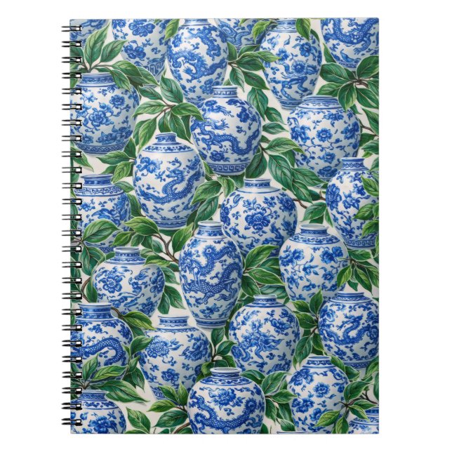 Cuaderno Blue Chinese Porcelain Ginger Jar (Frente)