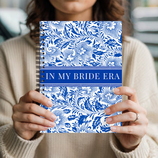 Cuaderno Blue Chinoiserie Bride Era Engagement Personalized