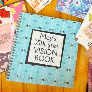 Cuaderno Blue Custom Name Birday Vision Book