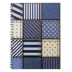 Cuaderno Blue Denim Patchwork