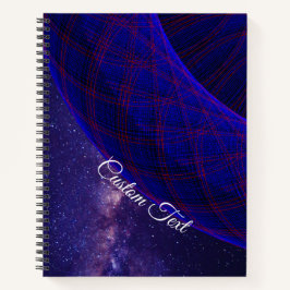 Cuaderno Blue Donuts In Outer Space Spiral Notebook