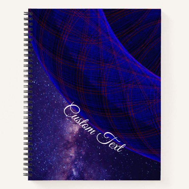 Cuaderno Blue Donuts In Outer Space Spiral Notebook (Anverso)
