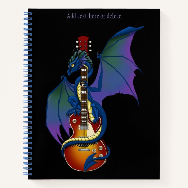Cuaderno Blue Dragon Sunburst Guitar Music (Anverso)