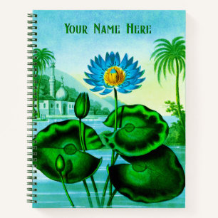 Cuaderno Blue Egyptian Water Lily / Lotus Journal
