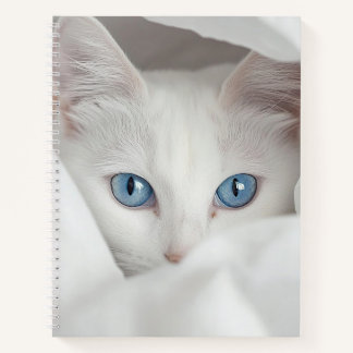 Cuaderno Blue-Eyed White Cat Notebook