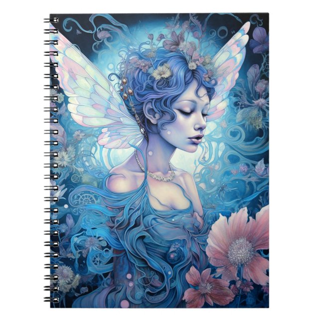 Cuaderno Blue Fairy Fantasy Art (Frente)