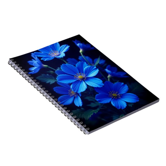 Cuaderno Blue Floral Notebook - Beauty for Your Ideas (Lado Derecho)