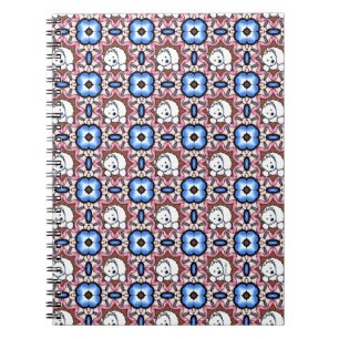 Cuaderno Blue Floral Westie