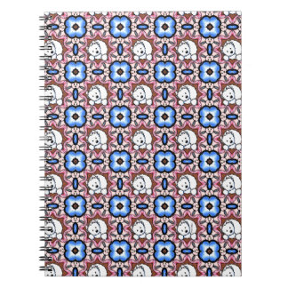 Cuaderno Blue Floral Westie