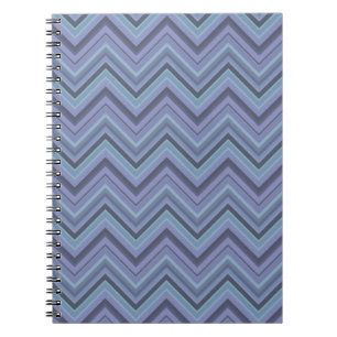 Cuaderno Blue-grey zigzag stripes