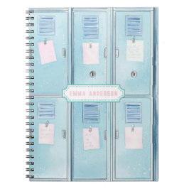 Cuaderno Blue High School Lockers