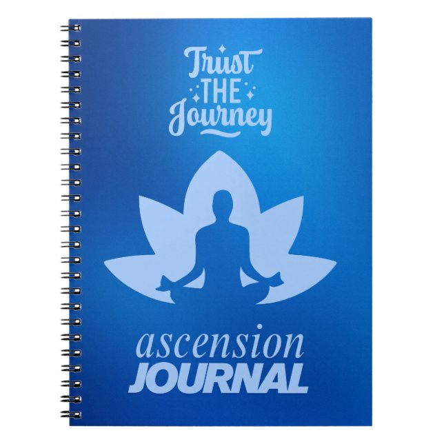 Cuaderno Blue Lotus Meditator - Diario de Ascensión (Frente)