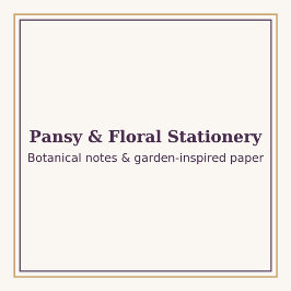 Cuaderno Blue Pansy Floral Notebook | Elegant Botanical Jou