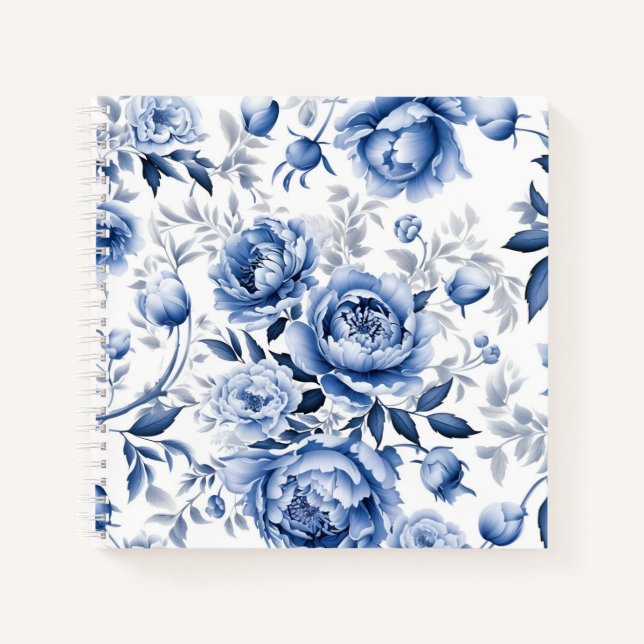 Cuaderno Blue Peonies (Anverso)