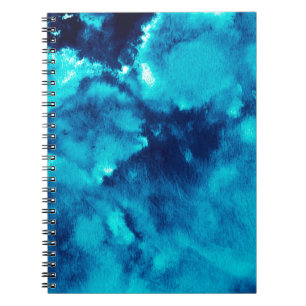 Cuaderno Blue Phantom Fashion Patterns Dirty Plash Watercol