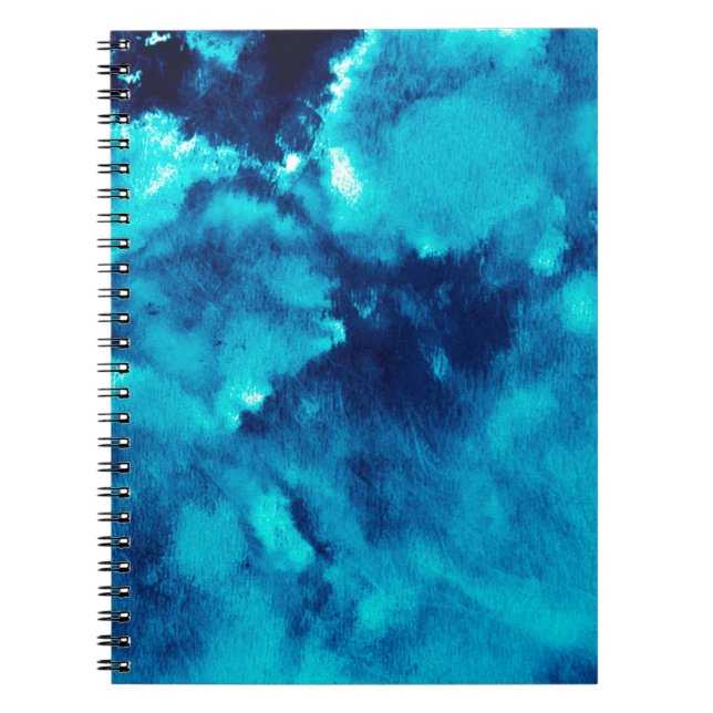 Cuaderno Blue Phantom Fashion Patterns Dirty Plash Watercol (Frente)