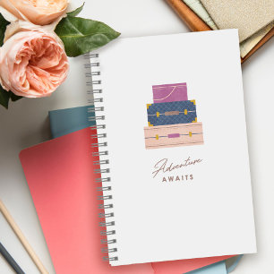 Cuaderno Blue Purple Peach Adventure espera a un bloc de no