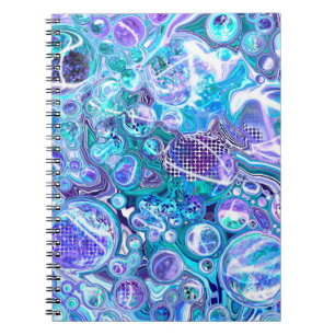 Cuaderno Blue Rhapsody   Arte abstracto