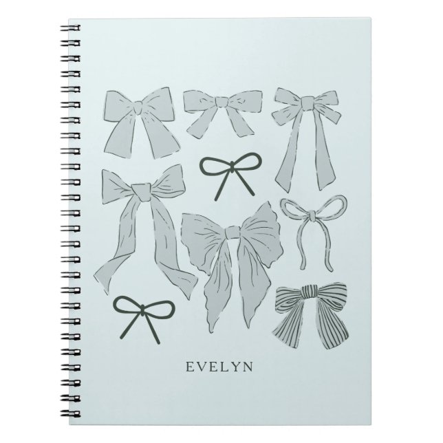 Cuaderno Blue Romantic Bows (Frente)