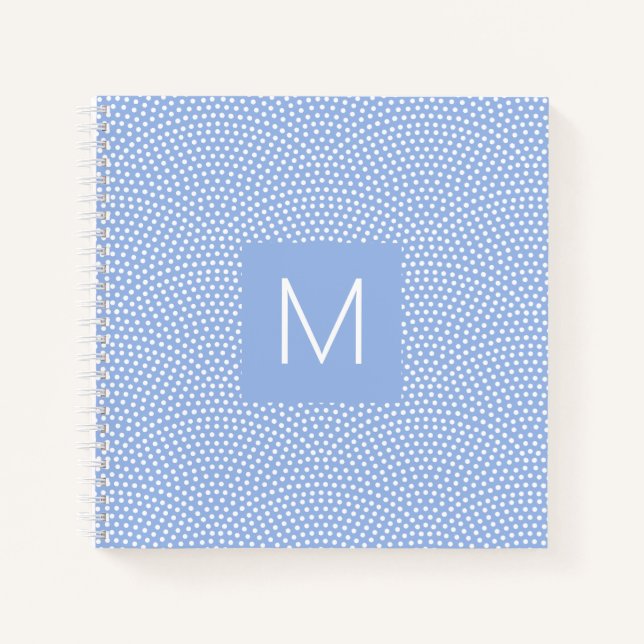 Cuaderno Blue Same Komon (piel de tiburón) Monogramado (Anverso)