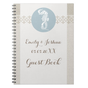 Cuaderno Blue Seahorse Blue Classic Nautical Elegant