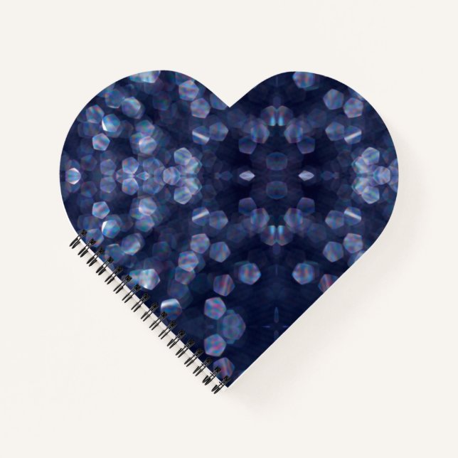 Cuaderno Blue Sparkle Bokeh Lights (Anverso)
