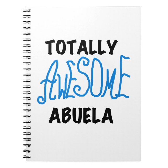 Cuaderno Blue Totalmente Awesome Abuela Gifts (Frente)