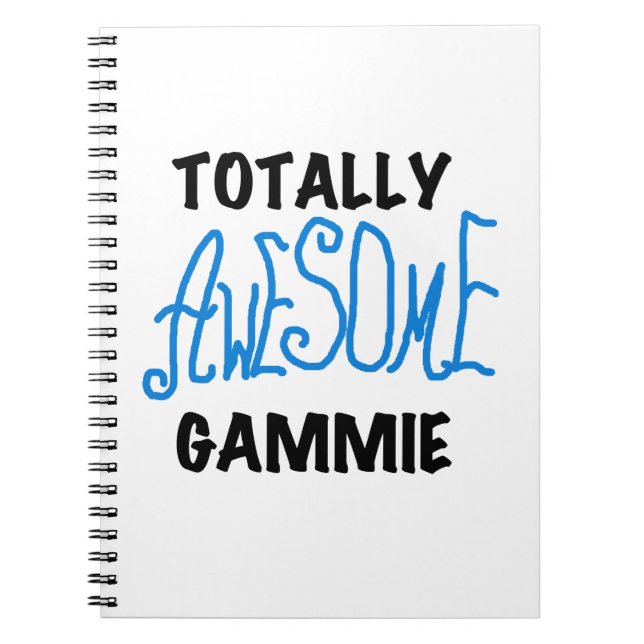 Cuaderno Blue Totalmente Awesome Gammie Gifts (Frente)