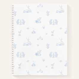 Cuaderno Blue White Forest Woodland Toile
