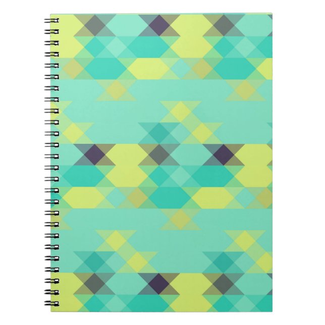 Cuaderno blue yellow turquoise yellow and aqua  (Frente)