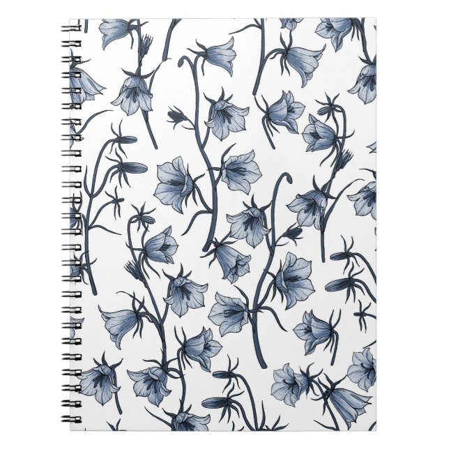 Cuaderno Bluebells, Harebells, Bellflowers (Frente)