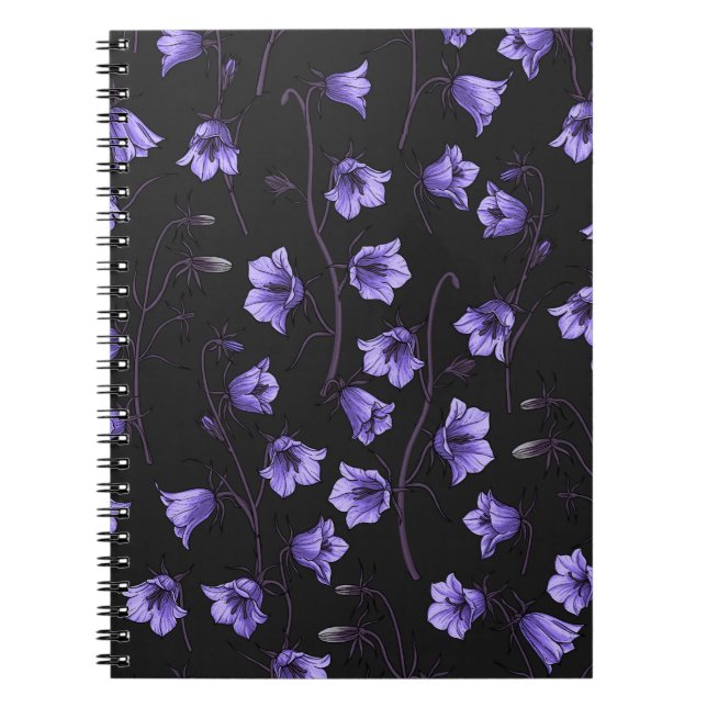 Cuaderno Bluebells, Harebells, Bellflowers (Frente)