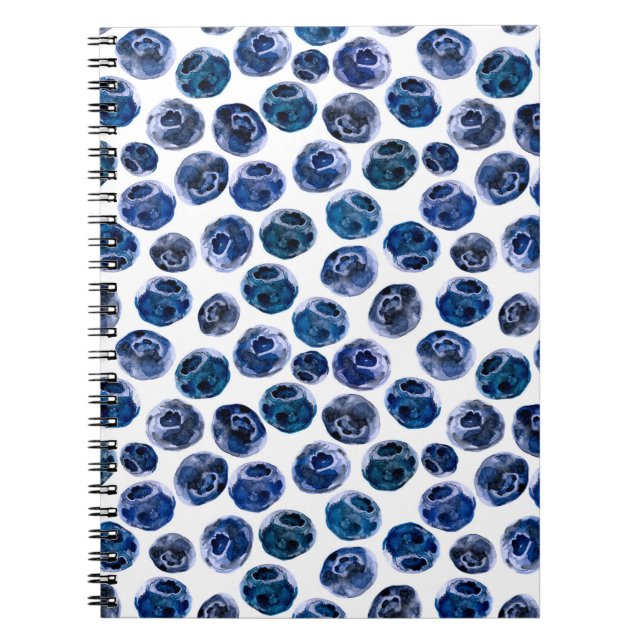 Cuaderno Blueberries: acuarela ilustrada. (Frente)