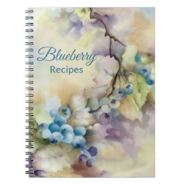 Cuaderno Blueberry Harvest Watercolor Notebook — Journal