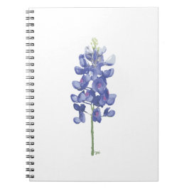 Cuaderno Bluebonnet de la Flor Silvestre de Texas